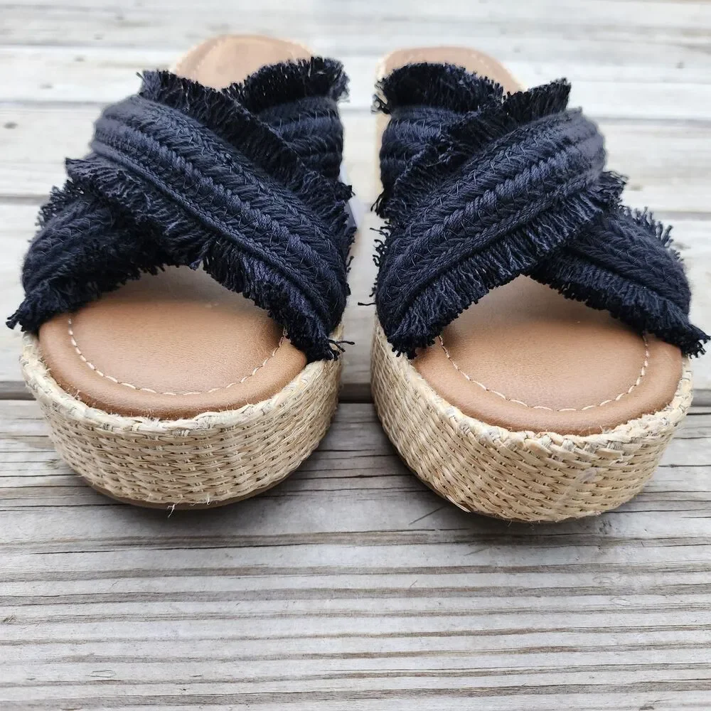 Universal Thread Shoes Womens Size 8.5 Sally Espadrille Slip On Memory Foam Comf